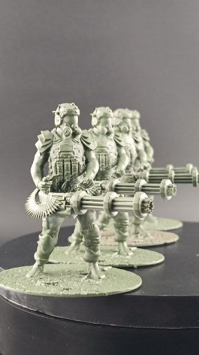 Zombie wars Dark series with glow in the Dark box with 160 characters plus large Gatling gun soilder
