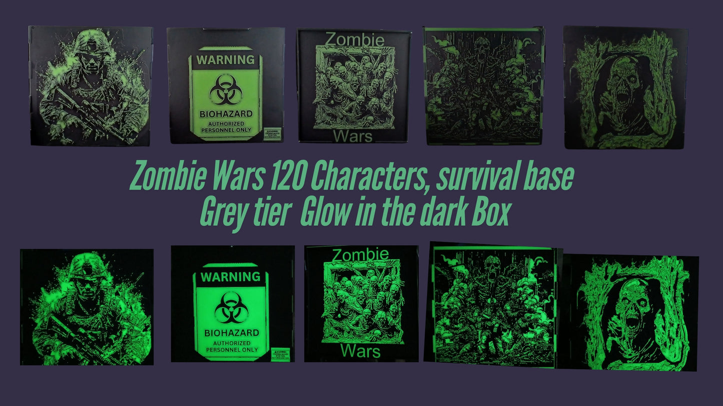 Zombie wars Grey Tier 120 character Box set with survival base
